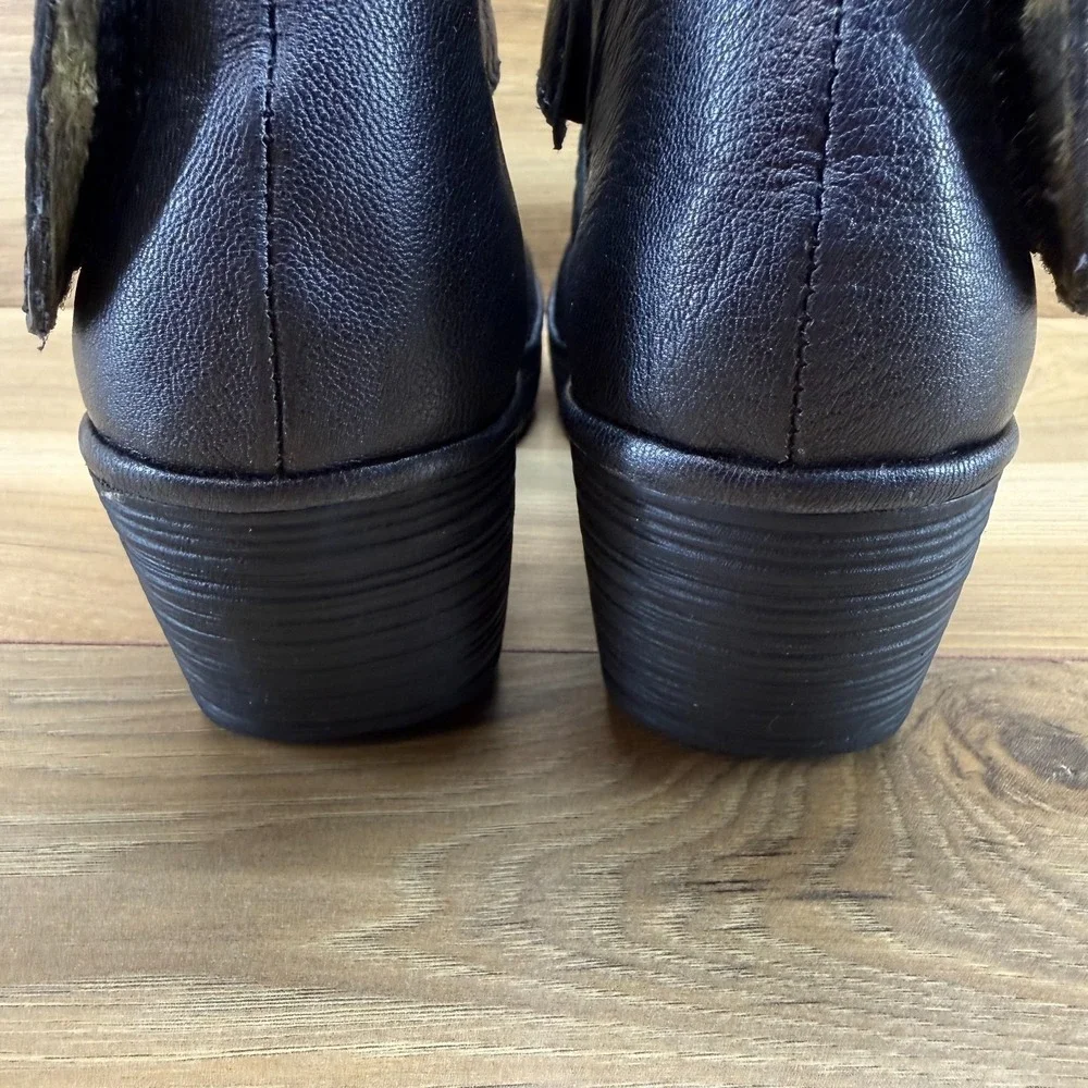 FLY LONDON Yogo Crossover Wedge Pumps 9 EU 39 Dark Pewter Walking Comfort